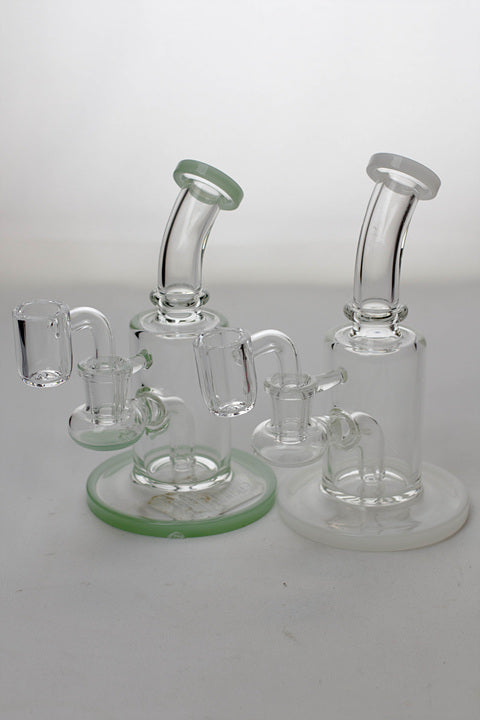 6" stem diffuser rig with a banger Glass Rig ONE