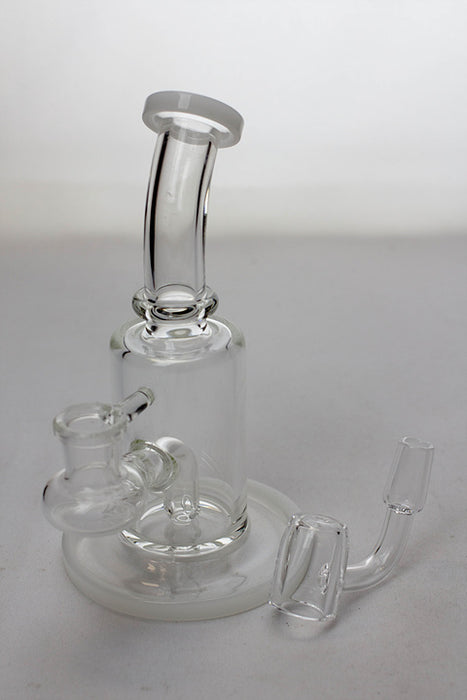 6" stem diffuser rig with a banger- - One Wholesale