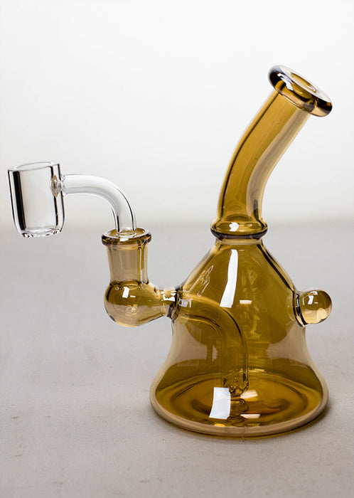 6" stem diffuser metallic rig with a banger- - One Wholesale