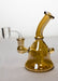 6" stem diffuser metallic rig with a banger- - One Wholesale