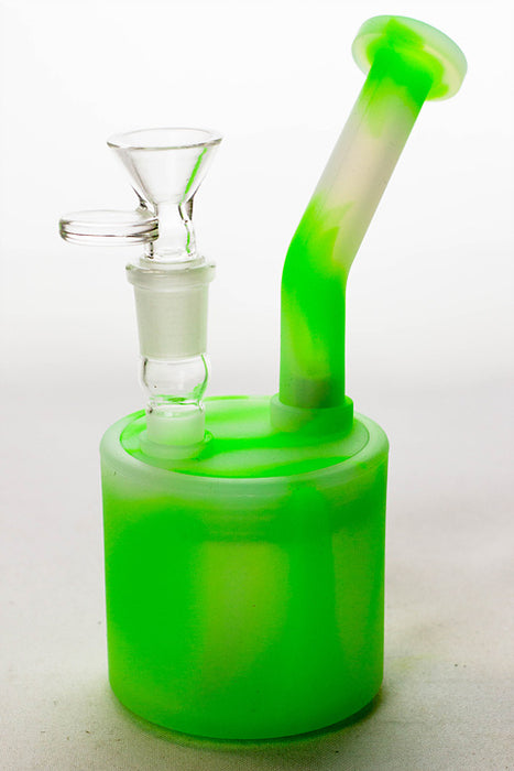 7" Detachable silicone bubbler-Light Green - One Wholesale