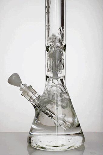 24" Genie 9 mm single percolator beaker water bong Glass Bong ONE