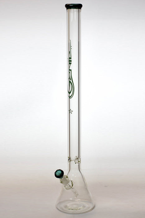 30" Genie 9 mm color accented beaker water bong-Teal - One Wholesale