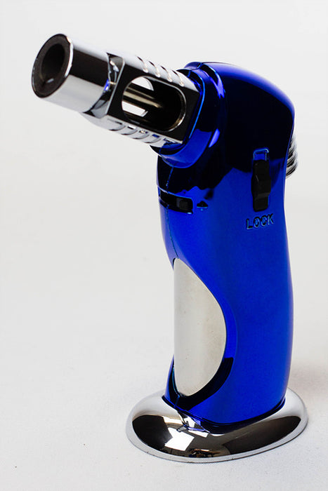 Adjustable Single Jet Torch Lighter 697-Blue - One Wholesale