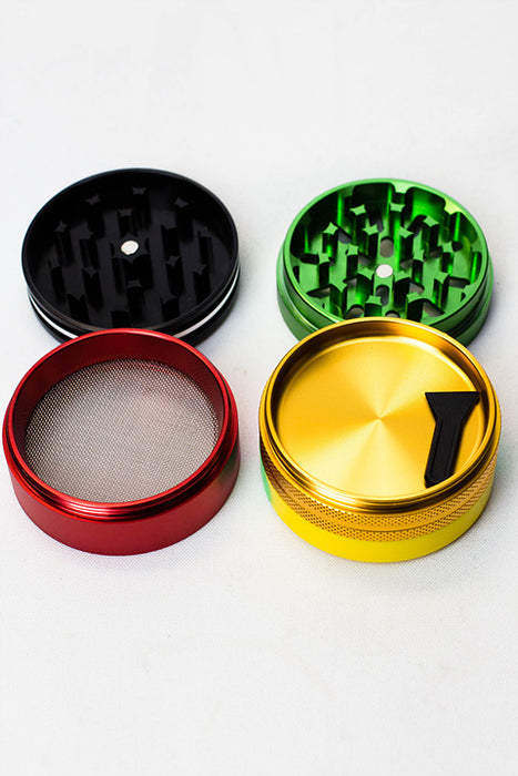 Infyniti 4 parts Aluminum Grinder w/silicone container- - One Wholesale