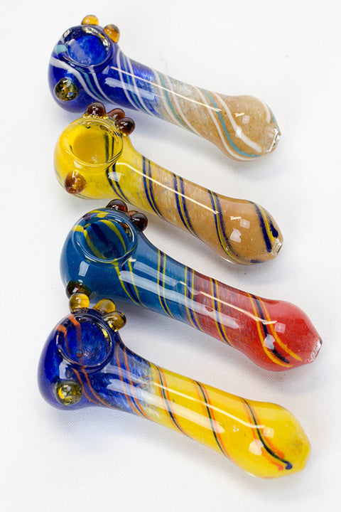 4.5" soft glass 5879 hand pipe Glass Pipe ONE