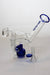 7 in. NG 2-in-1 shower head bubbler-Blue - One Wholesale