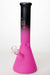 14" Infyniti 9mm  Two tone frosted glass beaker water bong-Pink - One Wholesale