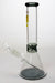 10" Infyniti color accented beaker glass water bong- - One Wholesale