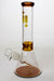 10" Infyniti color accented beaker glass water bong-Amber - One Wholesale