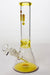 10" Infyniti color accented beaker glass water bong-Yellow - One Wholesale