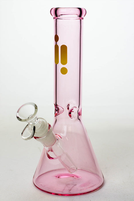 10" Infyniti color tube glass water bong-Pink - One Wholesale