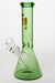 10" Infyniti color tube glass water bong-Green - One Wholesale