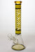 12" stripe glass beaker water bong-Yellow - One Wholesale