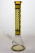 12" stripe glass beaker water bong- - One Wholesale