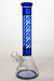 12" stripe glass beaker water bong-Blue - One Wholesale