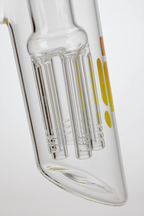 7" Infyniti Six-finger diffused hammer bubbler- - One Wholesale