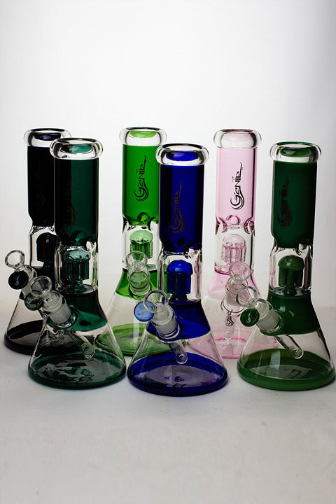 11" Genie short tree arms color tube water bong Glass Bong ONE