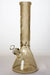 14" Metallic 7 mm sandblasted glass beaker water bong-Gold C - One Wholesale