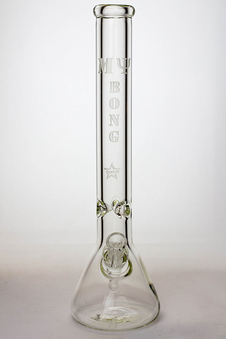 18" My Bong 9 mm beaker glass water bong Glass Bong ONE