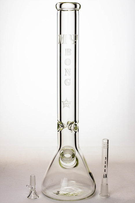 18" My Bong 9 mm beaker glass water bong Glass Bong ONE