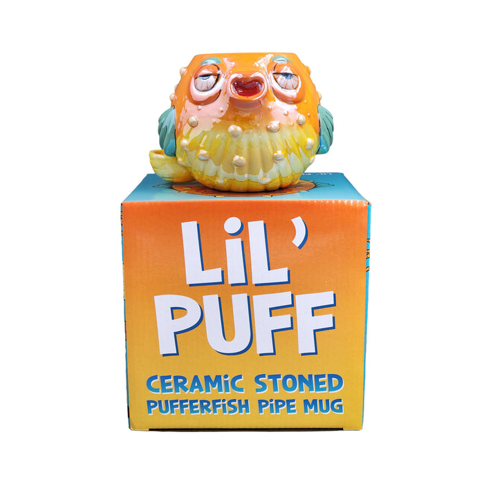 Stoned pufferfish mug pipe Mug Pipe Roast and Toast Gifts