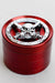 4 parts color grinder with a decoration lid-Red - One Wholesale