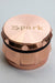 Spark 4 parts color herb grinder-Rose Gold - One Wholesale