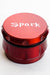 Spark 4 parts color herb grinder-Red - One Wholesale