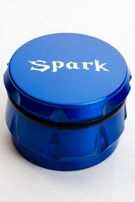 Spark 4 parts color herb grinder-Blue - One Wholesale