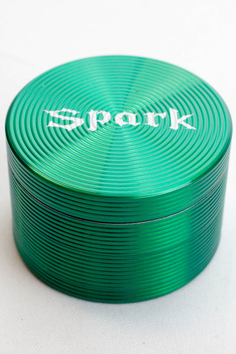 4 parts Spark aluminum grinder-Green - One Wholesale