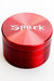 4 parts Spark aluminum grinder-Red - One Wholesale