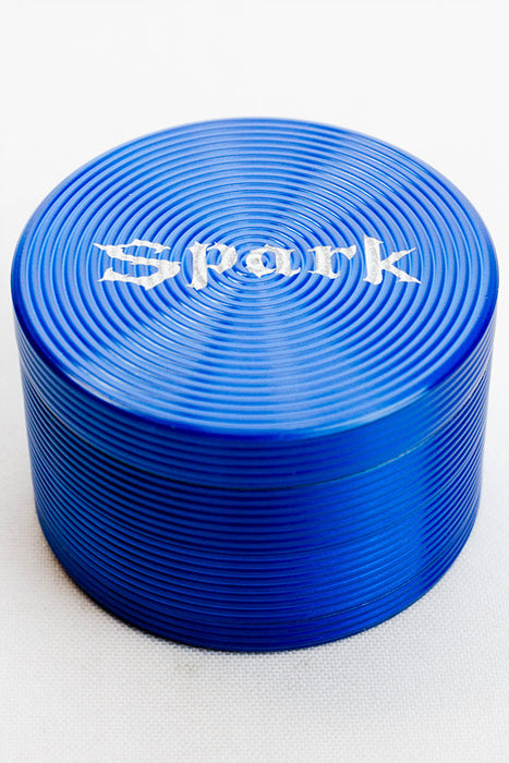 4 parts Spark aluminum grinder-Blue - One Wholesale