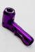 Inserted-glass Aluminum hand pipe-Purple - One Wholesale