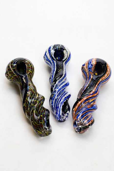 Heavy dichronic 6067 Glass Spoon Pipe- - One Wholesale