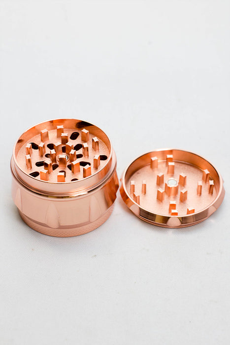 Genie 4 parts rose gold metal grinder- - One Wholesale