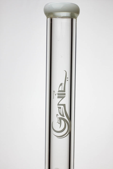 23" Genie 12-arm  9 mm colored bottom glass water bong- - One Wholesale