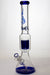 17.5" Genie 12-arm  9 mm colored bottom glass water bong-Blue - One Wholesale