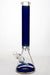 18" mosaic pattern 9 mm glass beaker bong-Blue - One Wholesale