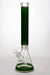 18" mosaic pattern 9 mm glass beaker bong-Green - One Wholesale