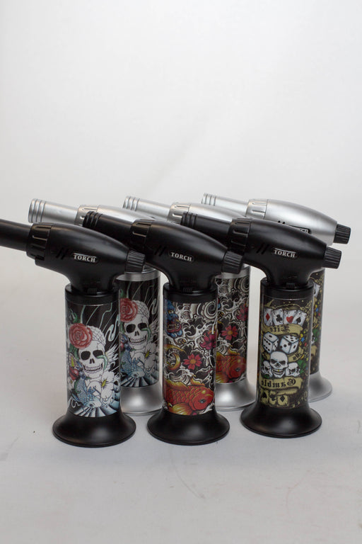 Soul Multi purpose Torch lighter 6 packs Lighters ONE Skull