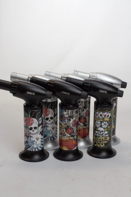 Soul Multi purpose Torch lighter 6 packs-Skull - One Wholesale