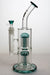 12" Infyniti dual tree-arm percolator glass bong- - One Wholesale