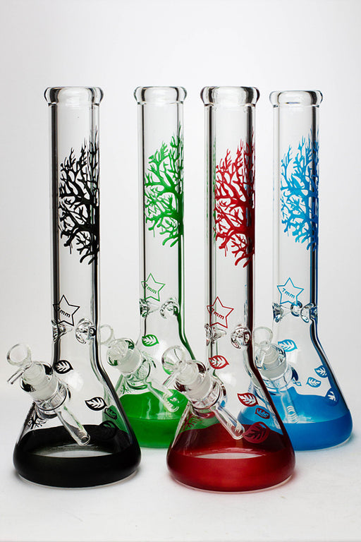 15.5" Tree of Life 7mm classic beaker glass bong Glass Bong ONE