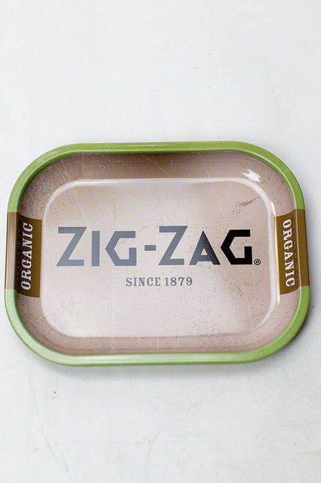 Zig Zag Mini Metal Rolling tray-Organic - One Wholesale