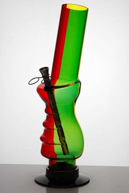 12" acrylic rasta water pipe Acrylic Bong ONE 618