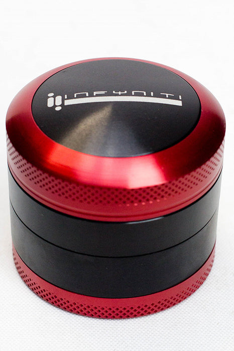 Infyniti 4 parts Aluminium small grinder-Red - One Wholesale