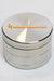 Infyniti 4 parts metal herb grinder-Silver - One Wholesale