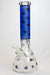 14" diamond 9 mm glass water bong-Blue A - One Wholesale