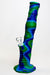 13" Detachable silicone straight Blue tube water bong-Pattern A - One Wholesale
